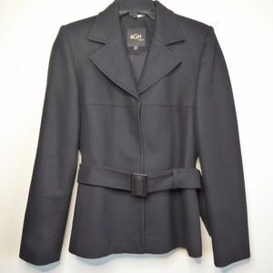 BGN Beggon wool belted blazer,snap closure,sz 8, $ 395